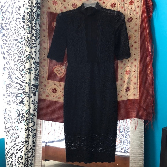 Express Lace MIDI Dress - Picture 1 of 5